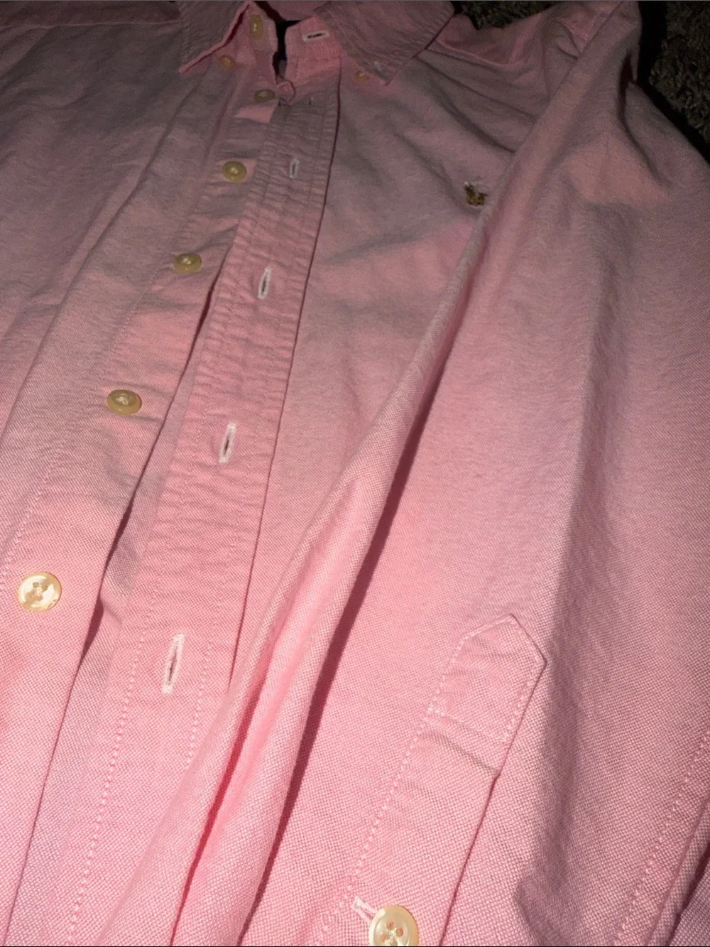 Ralph Lauren Light Pink Button-Down Shirt for Kids